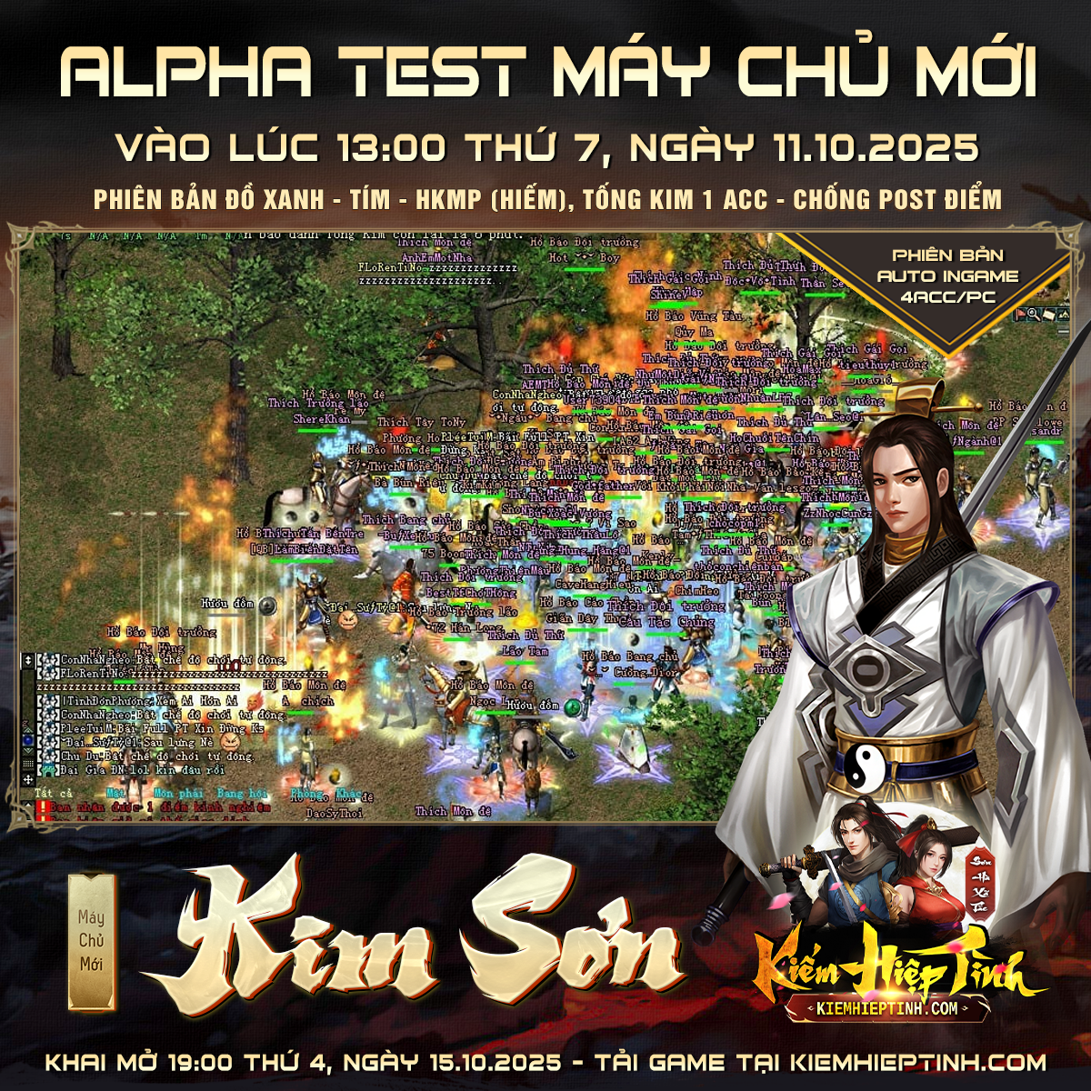 Sự Kiện Alphatest máy chủ Kim Sơn